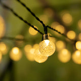 Load image into Gallery viewer, Brightown Solar String Lights Outdoor Crystal Globe Lights with 8 Lighting Modes