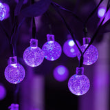 Load image into Gallery viewer, Brightown Solar String Lights Outdoor Crystal Globe Lights with 8 Lighting Modes