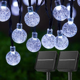 Load image into Gallery viewer, Brightown Solar String Lights Outdoor Crystal Globe Lights with 8 Lighting Modes