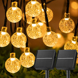 Load image into Gallery viewer, Brightown Solar String Lights Outdoor Crystal Globe Lights with 8 Lighting Modes