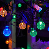 Load image into Gallery viewer, Brightown Solar String Lights Outdoor Crystal Globe Lights with 8 Lighting Modes
