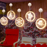 Load image into Gallery viewer, 3D Christmas LED Hanging Lights Festive Lights and Star Lights