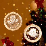 Load image into Gallery viewer, 3D Christmas LED Hanging Lights Festive Lights and Star Lights