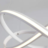Load image into Gallery viewer, Modern Minimalist Dimmable Acrylic White Chandelier for Bedroom Living Room
