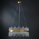 Load image into Gallery viewer, Modern Minimalist Round Lamp Luxury Crystal Chandelier Decorative Hanging Light