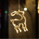 Load image into Gallery viewer, 3D Christmas Decoration Window Hanging Lights with Suction Cup