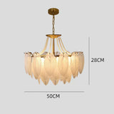 Load image into Gallery viewer, Luxury Modern Minimalist Living Room Shade Feather Chandelier