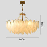 Load image into Gallery viewer, Luxury Modern Minimalist Living Room Shade Feather Chandelier