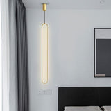 Load image into Gallery viewer, Oval Pendant Light Contemporary Style Metal Single Light Hanging Lamp