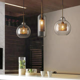 Load image into Gallery viewer, Modern Style 1 Light Globe Glass Pendant Light