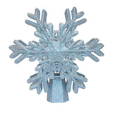 Load image into Gallery viewer, Christmas Tree Xmas Topper Lighted Snowflake LED Rotating Lamp