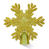 Load image into Gallery viewer, Christmas Tree Xmas Topper Lighted Snowflake LED Rotating Lamp