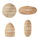 Load image into Gallery viewer, Basket Rattan Woven Lantern Chandelier Pendant Lamp Shade