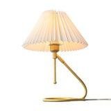 Load image into Gallery viewer, Nordic Vintage White Brass Wall Lamp Pleated Table Lamp Shade