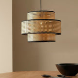 Load image into Gallery viewer, Creative Rattan Weaving Lamps Hanging Lampshade