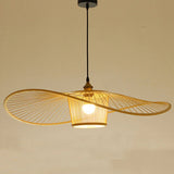 Load image into Gallery viewer, Black/Log Bamboo Pendant Light Natural Wicker Light Fixture