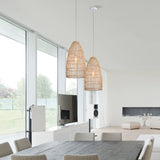 Load image into Gallery viewer, Natural Rattan Single Bell Pendant Lights