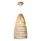 Load image into Gallery viewer, Natural Rattan Single Bell Pendant Lights