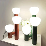 Load image into Gallery viewer, Minimalist Style 3-Light Red/Green/White Table Lamp