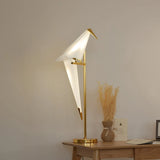 Load image into Gallery viewer, Bird Desk Lamp Gold Metal Table Light