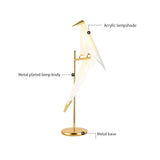 Load image into Gallery viewer, Bird Desk Lamp Gold Metal Table Light