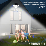 Load image into Gallery viewer, 4 Heads Solar Powered Motion Sensor Flood Lights