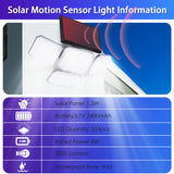 Load image into Gallery viewer, 4 Heads Solar Powered Motion Sensor Flood Lights