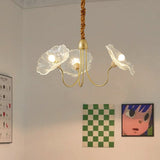 Load image into Gallery viewer, Modern Lotus Leaf Glass Living Room Chandelier
