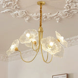 Load image into Gallery viewer, Modern Lotus Leaf Glass Living Room Chandelier