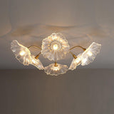 Load image into Gallery viewer, Vintage Lotus Leaf Glass Ceiling Light