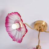 Load image into Gallery viewer, Vintage Lotus Leaf Glass Ceiling Light