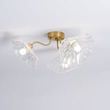 Load image into Gallery viewer, Vintage Lotus Leaf Glass Ceiling Light