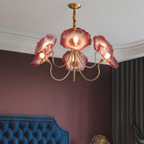 Load image into Gallery viewer, Modern Lotus Leaf Glass Living Room Chandelier