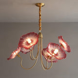 Load image into Gallery viewer, Modern Lotus Leaf Glass Living Room Chandelier
