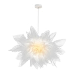 Load image into Gallery viewer, White Fabric Cloth Flower Pendant Light Fixture Nordic Hanging Ceiling Lamp