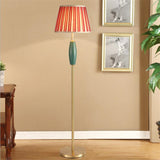 Load image into Gallery viewer, Brass Table Lamp Ceramic Desk Lampshade Retro Floor Lamp