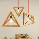 Load image into Gallery viewer, Nordic Simplicity Pendant Lamp Decoration Wooden Light fixture