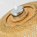 Load image into Gallery viewer, Mid-century Handicraft Ceiling Light Handmade Bamboo Pendant