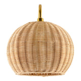Load image into Gallery viewer, Rattan Lantern Shape Hanging Wall Sconce