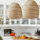 Load image into Gallery viewer, Rattan Pendant Lampshade Wicker Woven Hanging Light