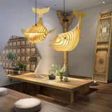Load image into Gallery viewer, Solid Wood Whale Lamp Shade