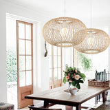 Load image into Gallery viewer, Modern Rattan pendant lights Wicker Hanging Lamp shade