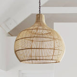 Load image into Gallery viewer, Country Rattan Woven Pendant Light For Dinning Room