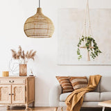 Load image into Gallery viewer, Country Rattan Woven Pendant Light For Dinning Room